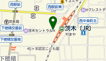 【バイク】茨木市JR茨木西口駐車場の地図画像