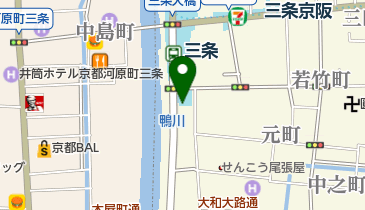 エコステーション21京阪三条南ビル(バイク駐車場)の地図画像