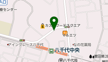 【バイク】マルエツ八千代中央店バイク駐車場の地図画像