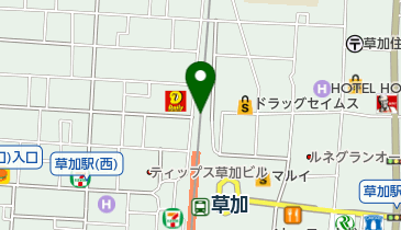 【バイク】東武ランドシステム草加第1(北)駐輪場の地図画像