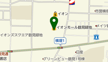 イオンモール鶴見リーファ(バイク駐車場)の地図画像