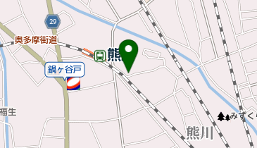 【バイク】熊川駅東自転車駐車場の地図画像