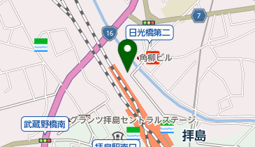 【バイク】拝島駅北口自転車駐車場の地図画像