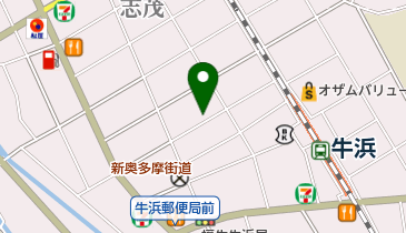 【バイク】牛浜駅西口自転車駐車場の地図画像
