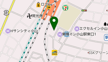 【バイク】小山駅東口公共駐輪場の地図画像