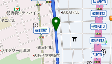 【バイク】西横堀駐車場第2号ブロックの地図画像