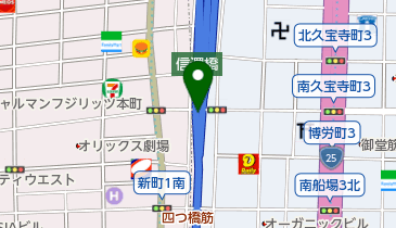 【バイク】西横堀駐車場第8号ブロックの地図画像