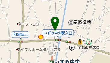 【バイク】相鉄いずみ中央駅北側駐輪場の地図画像