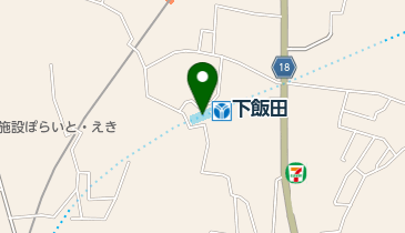 【バイク】下飯田駅第1駐輪場、第2駐輪場の地図画像