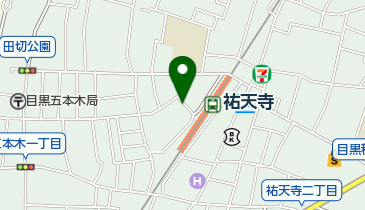 【バイク】祐天寺駅西口第一駐輪場の地図画像