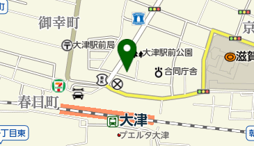 【バイク】大津駅前自転車駐輪場の地図画像