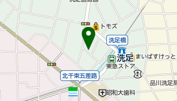 【バイク】洗足二丁目駐輪場の地図画像