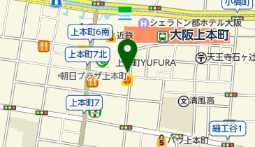 上本町YUFURA(バイク駐車場)の地図画像