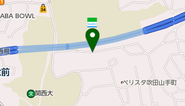 【バイク】コート関大前バイク駐輪場の地図画像