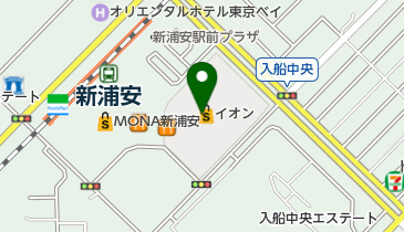 ショッパーズプラザ新浦安(バイク駐車場)の地図画像