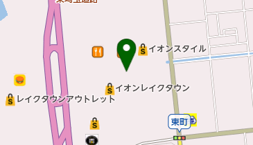 【バイク】イオンレイクタウン駐輪場の地図画像