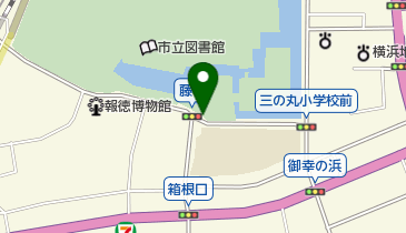【バイク】小田原城藤棚駐車場の地図画像