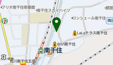 【バイク】チャリロック BiVi南千住駐輪場の地図画像