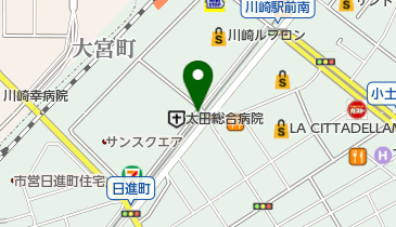 【バイク】エコステーション21京急川崎日進町バイク駐車場の地図画像