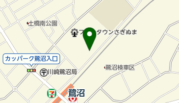 川崎フロンタウン鷺沼(バイク駐車場)の地図画像