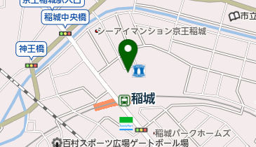 京王オートバイパーク 稲城(バイク駐車場)の地図画像