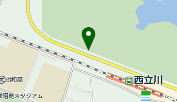 【バイク】国営昭和記念公園駐車場(西立川口)の地図画像
