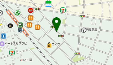【バイク】ライフ蕨駅前店駐輪場の地図画像