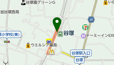 【バイク】谷塚第一自転車有料駐車場の地図画像