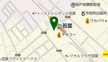 【バイク】リパーク若葉駅前駐輪場の地図画像