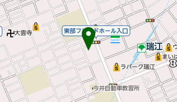 【バイク】TSUTAYA 瑞江店駐輪・バイク駐車場の地図画像