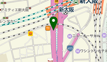 アットパーク新大阪駅前(バイク駐車場)の地図画像