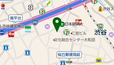 【バイク】渋谷区文化総合センター 大和田バイク駐車場の地図画像
