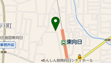 【バイク】東向日駅西第2自転車駐車場の地図画像