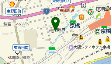 コナミスポーツクラブ京橋B エコステーション21(バイク駐車場)の地図画像