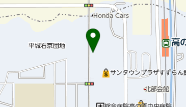 【バイク】奈良市高の原第4自転車駐車場の地図画像