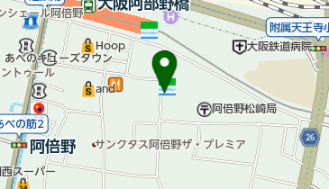 【バイク】近鉄パーキングビル駐輪場の地図画像
