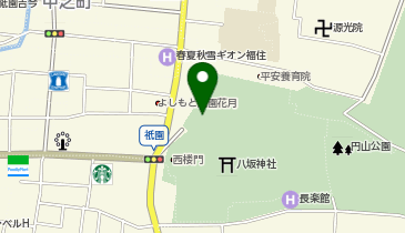 【バイク】京都市円山駐車場の地図画像