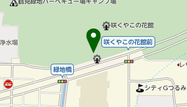 花博記念公園鶴見緑地中央第2(バイク駐車場)の地図画像