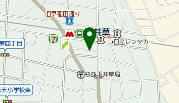 【バイク】エコステーション21 ティップネス下井草店駐輪場Bの地図画像