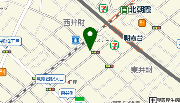 リゾン朝霞東弁財No.2(バイク駐車場)の地図画像