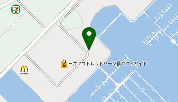 三井アウトレットパーク 横浜ベイサイド バイク置場(バイク駐車場)の地図画像