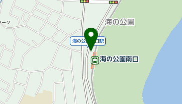 【バイク】海の公園南口駅自転車駐車場の地図画像