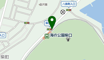 【バイク】海の公園柴口駅自転車駐車場の地図画像