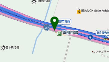 【バイク】南部市場駅自転車駐車場の地図画像