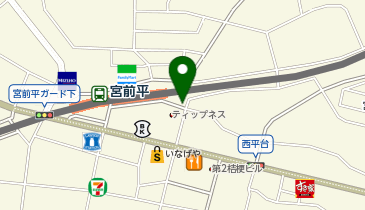 宮前平駅周辺自転車等駐車場第3施設の地図画像