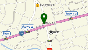 鷺沼駅周辺自転車等駐車場第5施設の地図画像