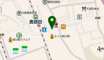 【バイク】エコステーション21ルリエ新川崎駐輪場 屋外エリアの地図画像