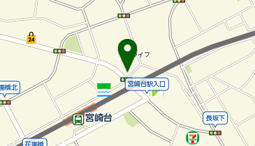 宮崎台駅周辺自転車等駐車場第4施設の地図画像