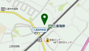 【バイク】エコステーション21三浦海岸駅駐輪場の地図画像