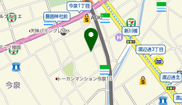 【バイク】BOOM天神駐輪場の地図画像